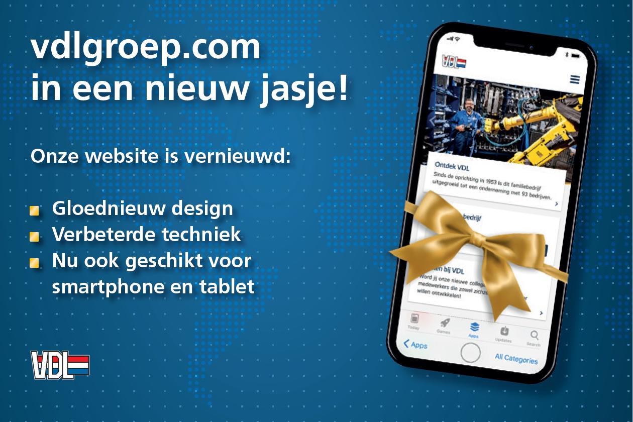 Nieuwe website VDL Groep 